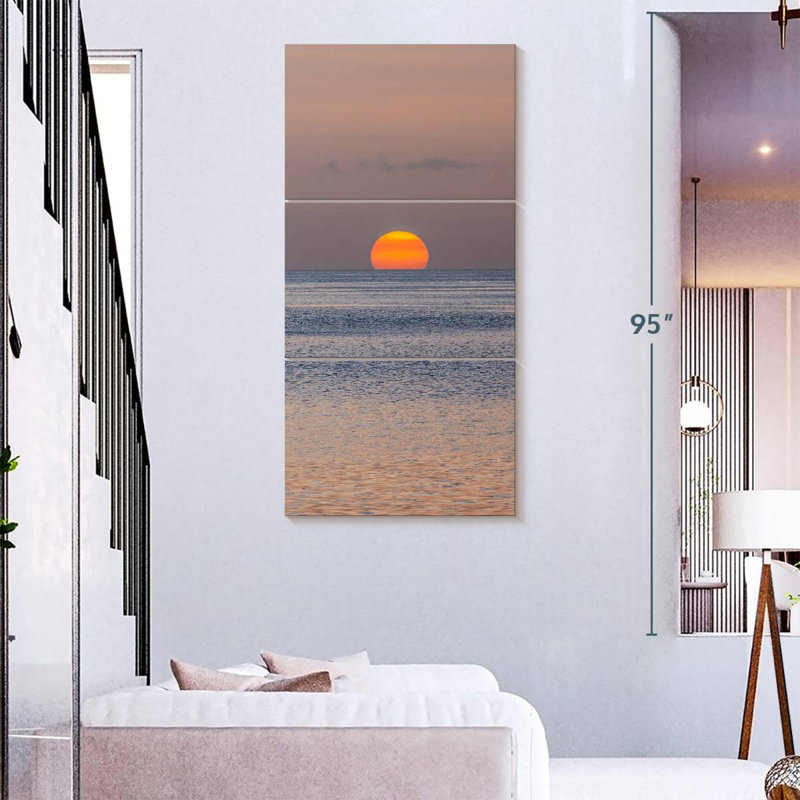 Dominica, ciel coucher de soleil, H 75 po x l 36 po