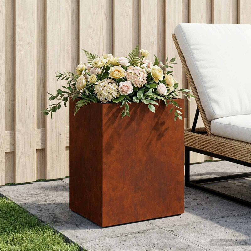 Planter, 40cm H x 40cm W x 20cm D, 2