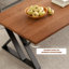 Table basse en cerisier massif et acier-1130324884