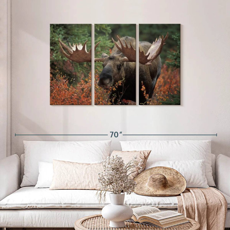 Moose Forest Meal, 28" H x 45" W