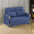 Sconiers 55.5'' Velvet Convertible Sofa-1460599970
