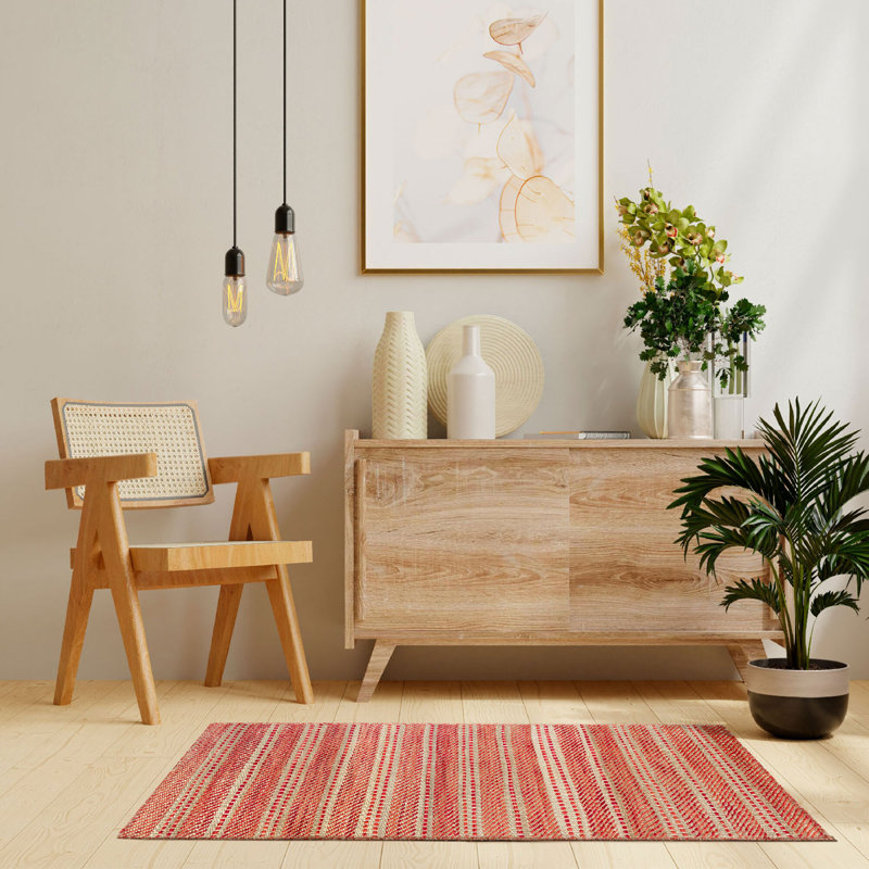 Wiens Striped Area Rug, Rectangle 120 x 170cm