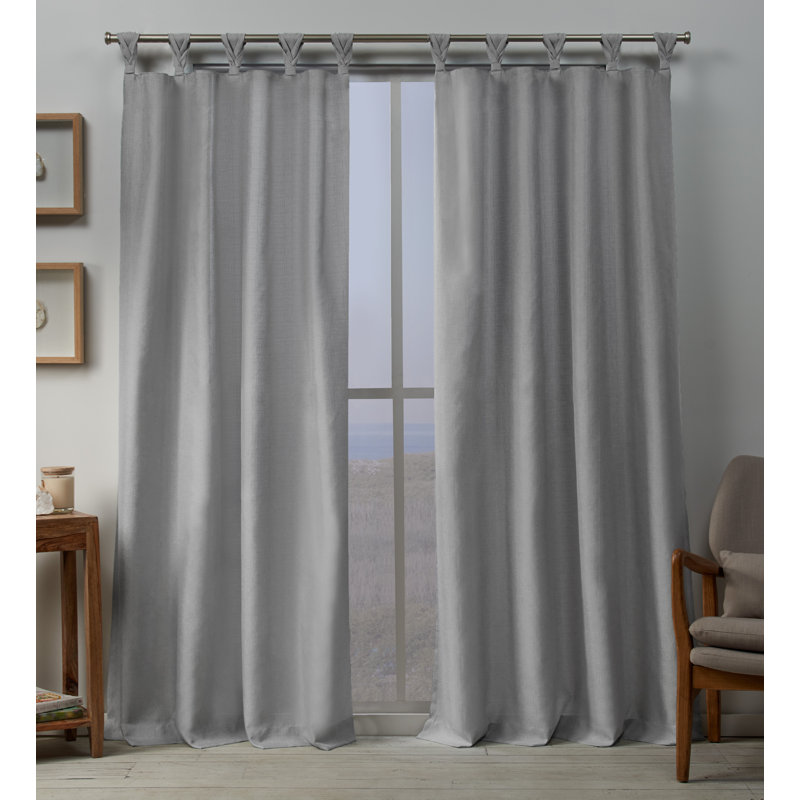 Jianyu Room Darkening Curtain Pair, Grey, 54" W x 108" L