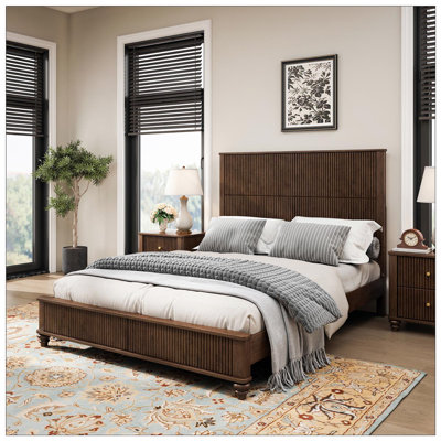Base de lit en bois massif