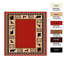 Cabine de dépôt orignal introduisant un tapis rouge/beige/noir touffeté Otsego-200463439