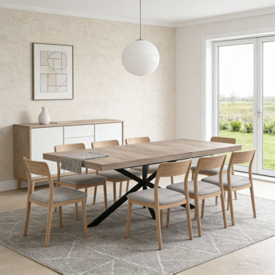 55.11"-70.86"Retro Rectangular Stretch Dining Table