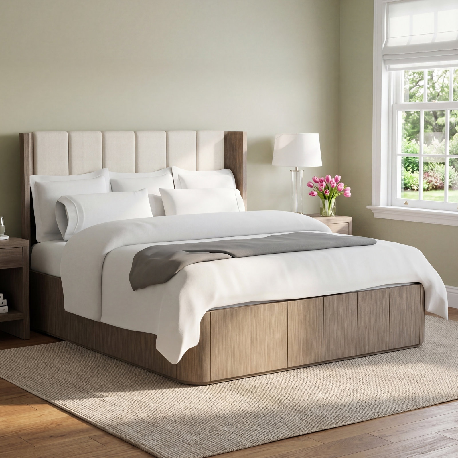 Maxfield Wingback Bed, King