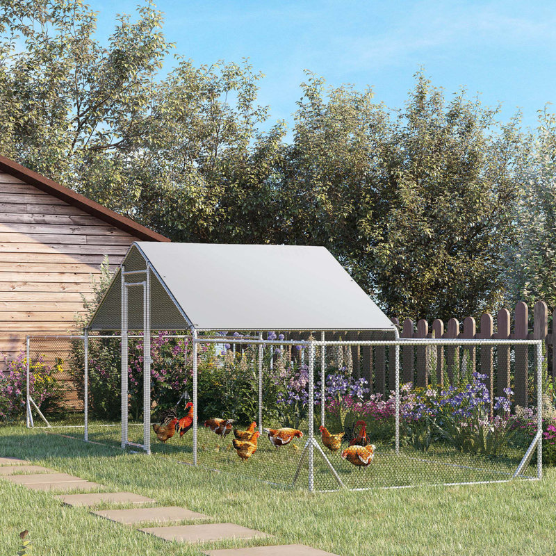 Versatile Metal Chicken Coop for Various Pets with Advanced Features