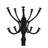 Wood Black Coat Stand