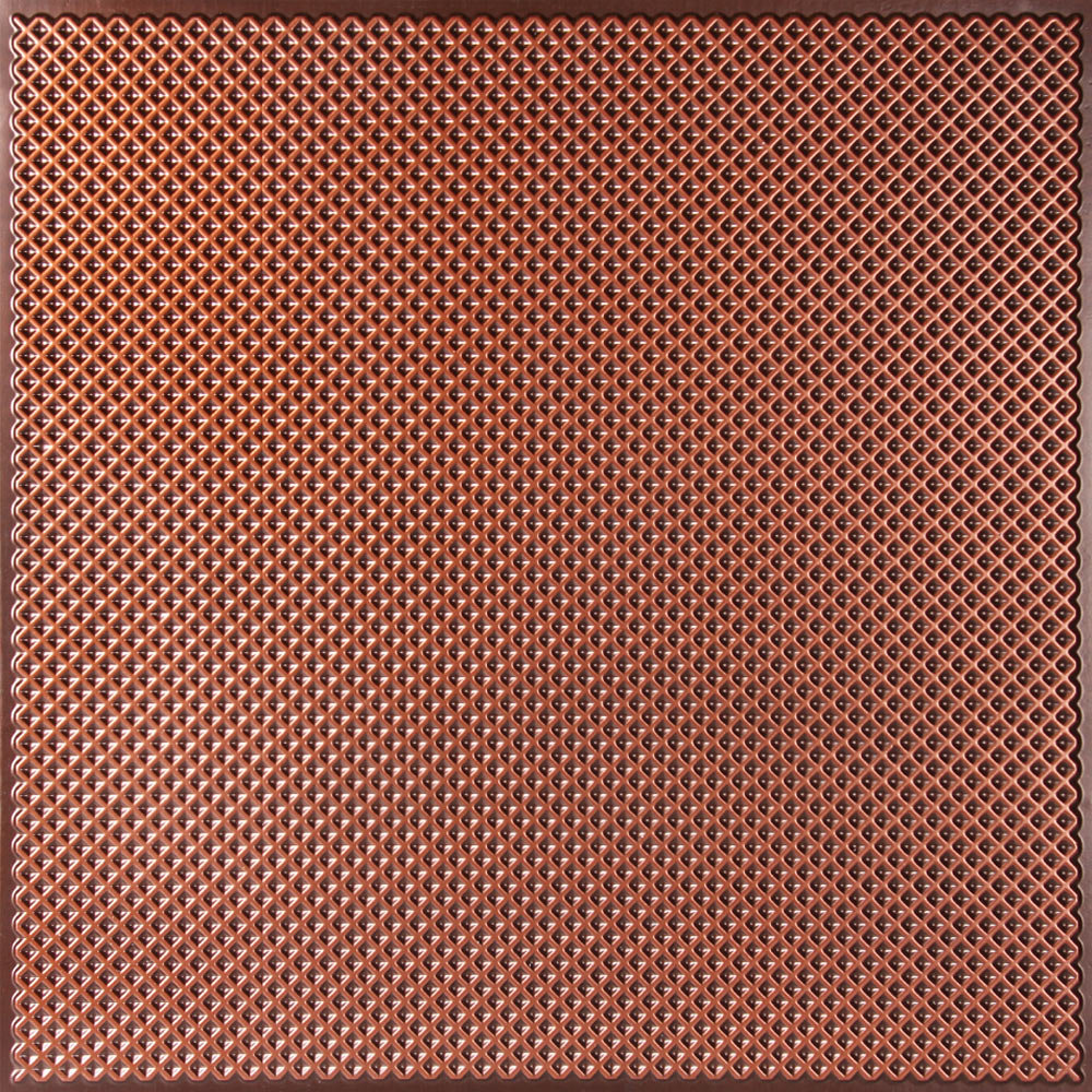 Kingsbridge Antique Copper 2 ft. x 2 ft. Lay-in or Glue Up Border Ceiling Tile (40 sq. ft. / case) (Set of 10) uDecor