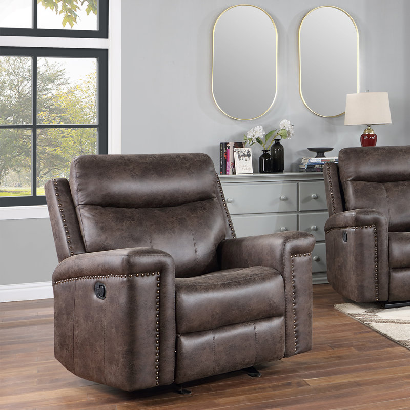 Annakiya Upholstered Recliner, Manual