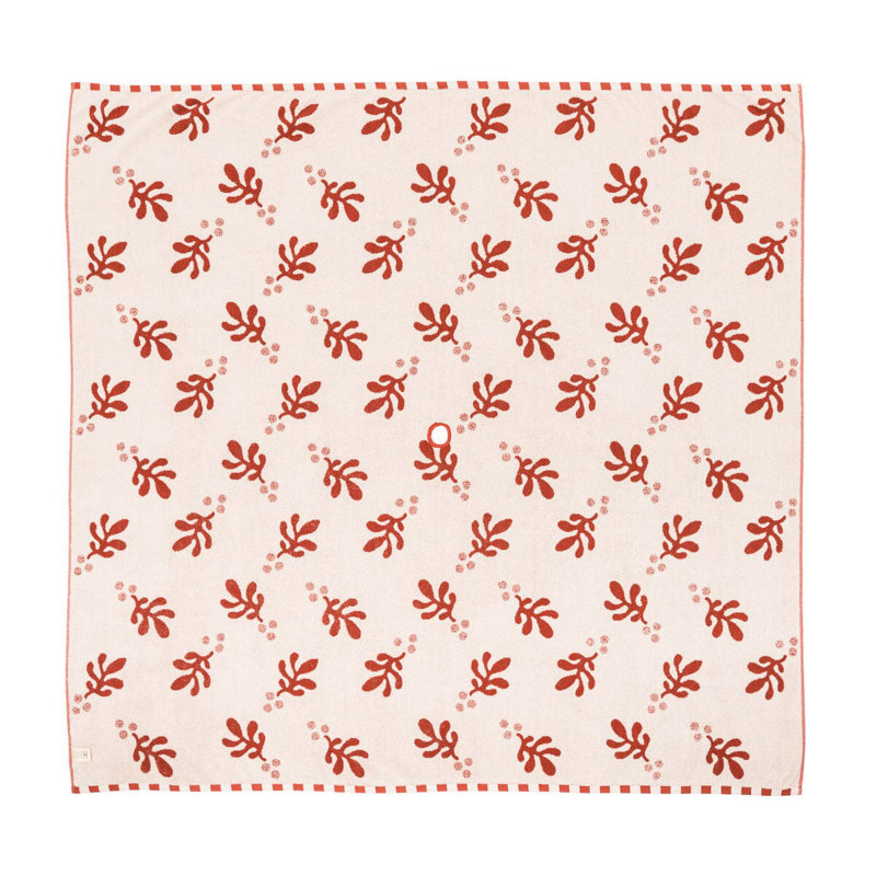 Couverture de plage, Rouge / Blanc