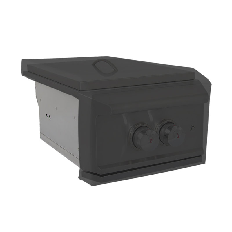 Blue Elephant Grill Cover, Black, 33cm W x 58.4cm D x 25.4cm H