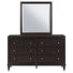 Commode 6 tiroirs avec miroir Montel Brun