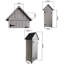 Remise de jardin en bois massif, 30,5 po x 20,53 po x 64,34 po, finition naturelle, pour rangement extérieur en bois naturel pour patio et jardin, 64,34 po de hauteur, 20,53 po de largeur, 30,5 po de longueur