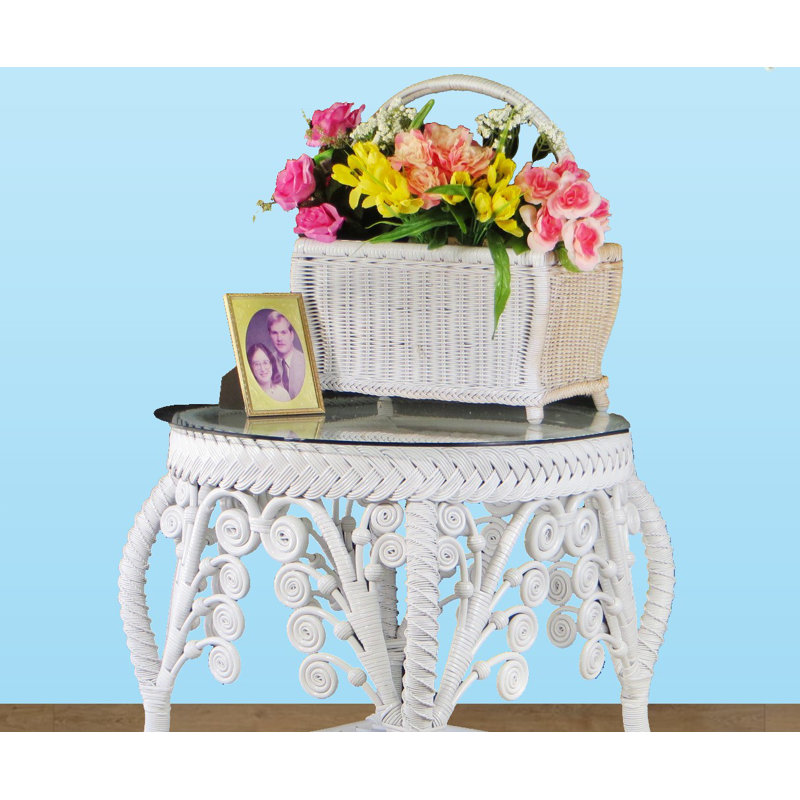 Wyman Wicker Free Standing Magazine Rack