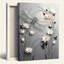 Ensemble de 1 tableau sur toile Libellule et Fleurs-129115879-129115881