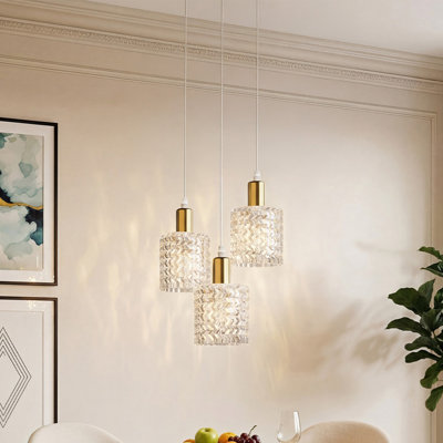 3 - Light Natural Chandelier Pendant