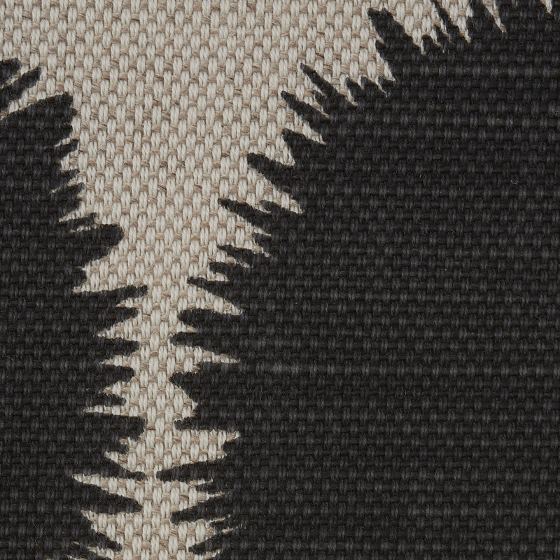Schumacher x Studio Bon Fuzz Fabric, Black/Natural