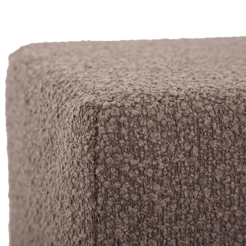 Tiro Upholstered Pouf, Chocolate Barbet