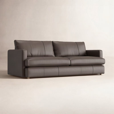 Fletcher 93" Recessed Arm Leather Sofa
