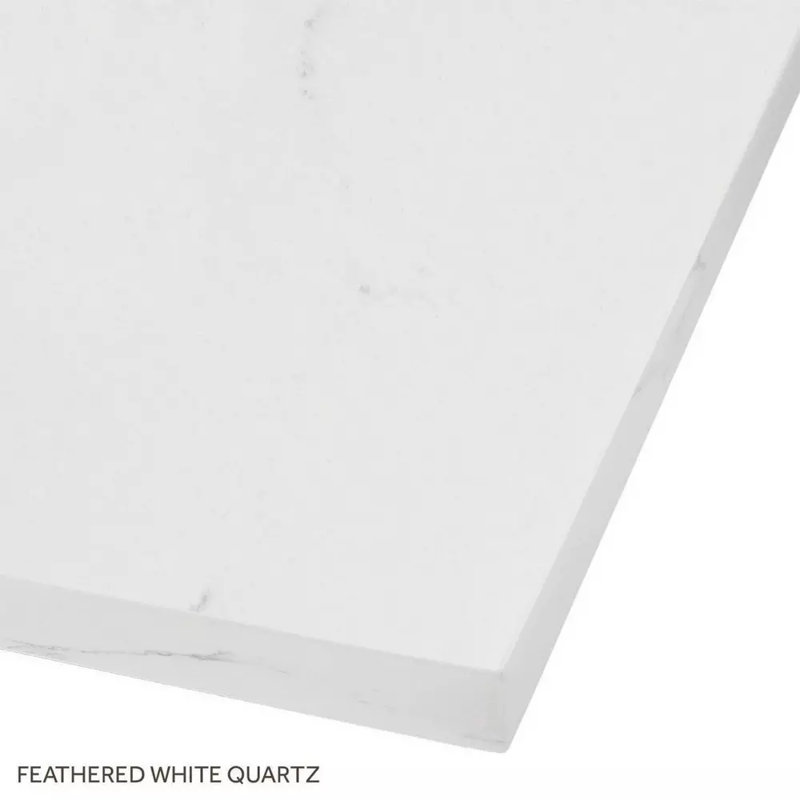 72" Delavan Vanity With Rectangular Undermount Sinks, 8" Widespread, Arctic White Quartz, 60"