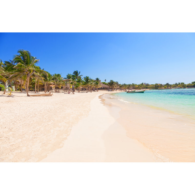 Stunning Tropical Beach by JoseIgnacioSoto - Wrapped Canvas Print, 30cm H x 46cm W