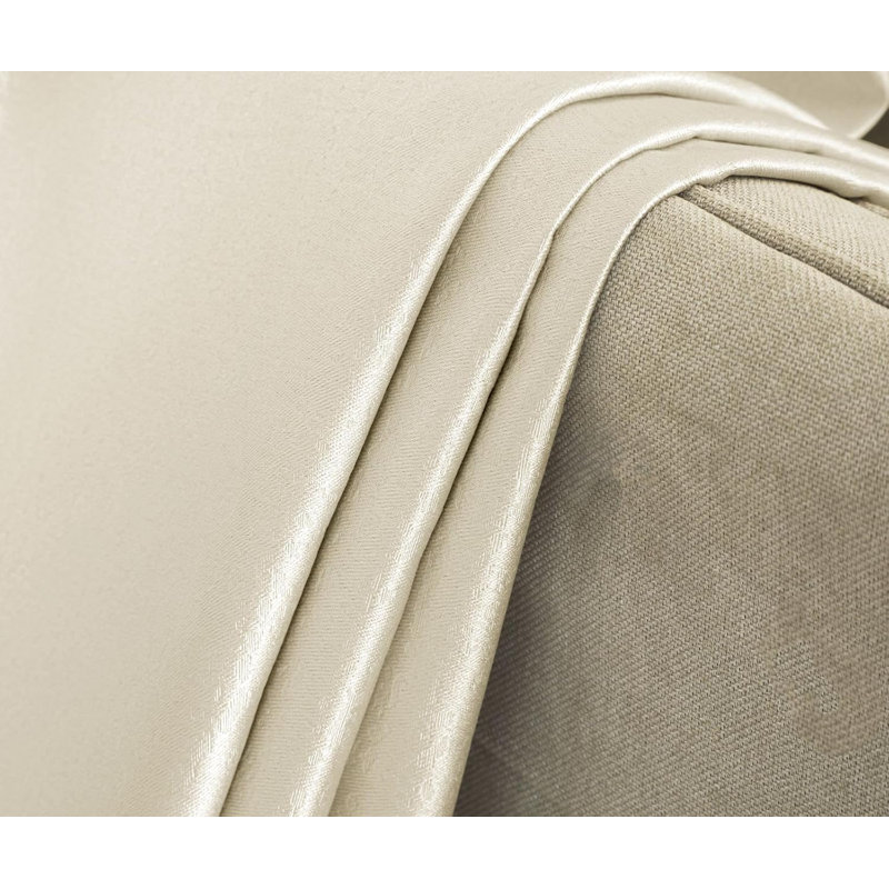Blackout Curtain Pair, 46cm Width x 54cm Drop, Cream