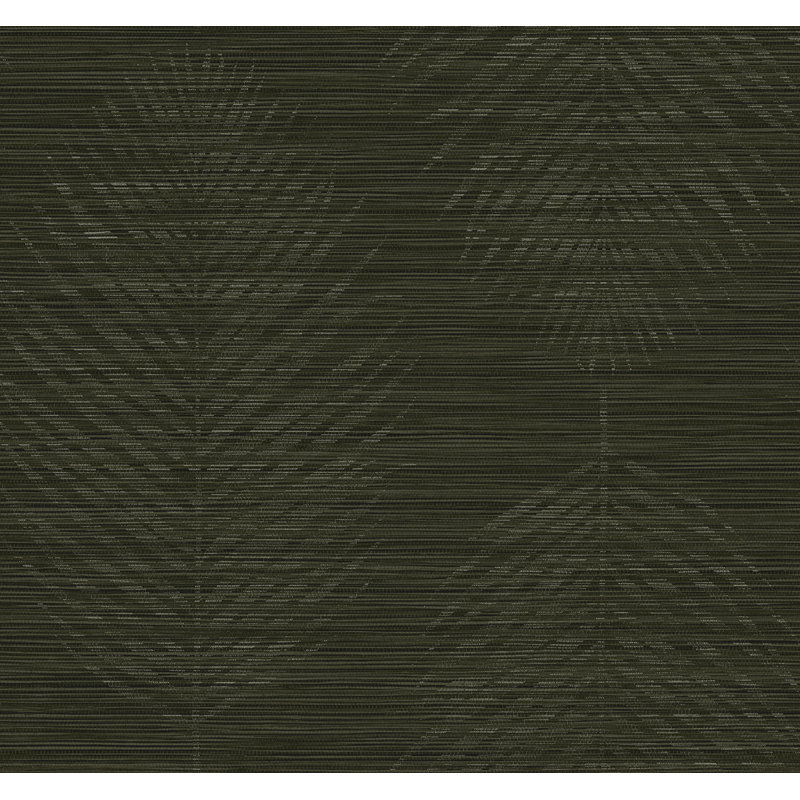 Papier peint en vinyle gaufré Ivy Bronx Designs Kotka, Vert / Argent