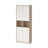 Embrie Rupertus 31.34"W x 80.59" W 6 Shelf Bookcase With 4 Doors, Home Office Storage-60061969