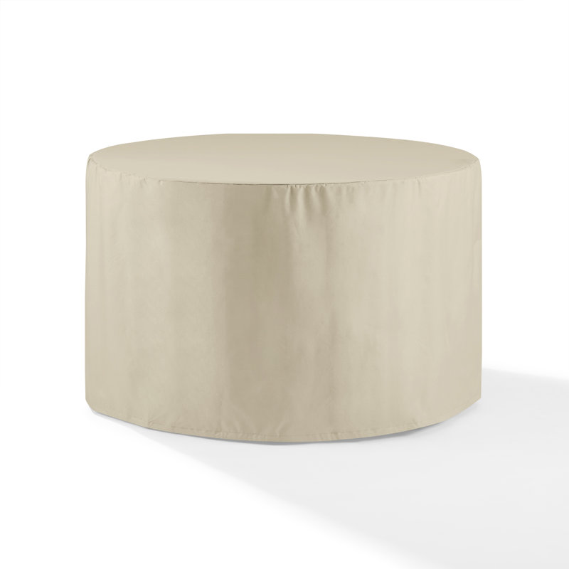 Housse pour table de patio résistante à l'eau, H 29 po x l 47 po x P 47 po, Brun clair
