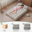 Canapé-lit pliant, canapé-lit pliant avec coussin, canapé-lit futon, canapé-lit convertible, dossier pliable, canapé-lit pliable, double, velours côtelé-1597984299