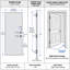 36 in. x 80 in. Clear Glass Fibreglass Knock Down Front Entry Door-138218459