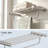 Jive Brushed Nickel 4 pieces Decorative Bathroom Hardware sets-126364220