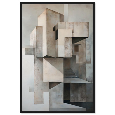 «Grey Matrixy», art géométrique moderne par
