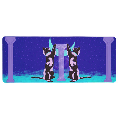 Tapis de bureau Gemini Cats with Columns