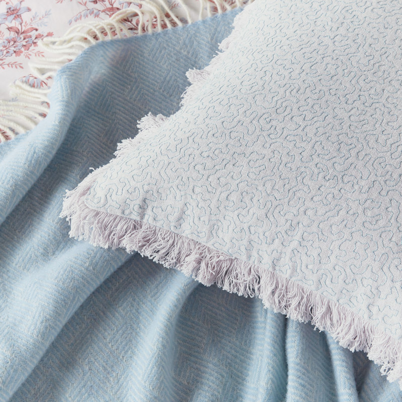 Rosanna Blue Square Boudoir / Breakfast Cushion
