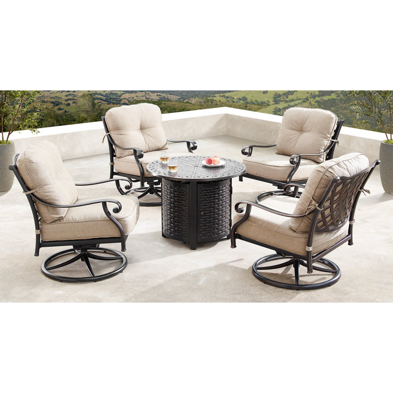 Mccomas - Person Patio Conversation Set with Cushions