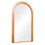 Miroir sur pied classique en bois massif de 180 cm (71 po) avec cadre surdimensionné et sur pied.