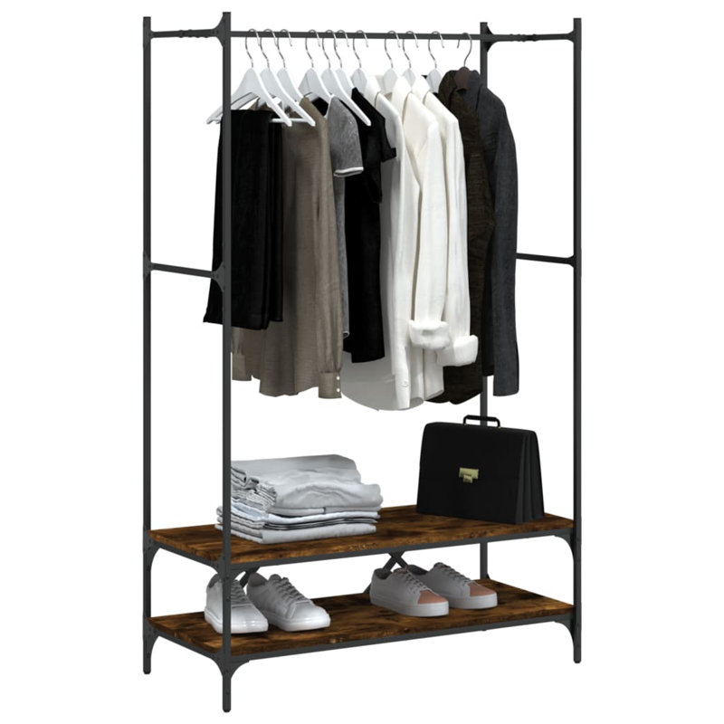 Caledon 100 cm Clothes Rack, Smoked Oak
