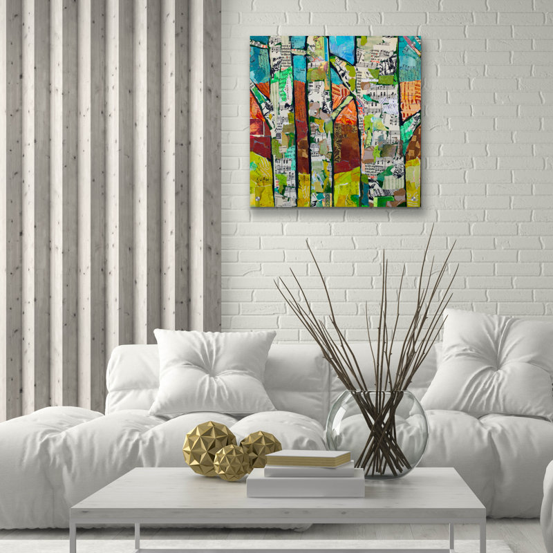 «Fall Trees 1» par St. Hilaire Elizabeth, H 24 po x l 24 po x P 0,2 po