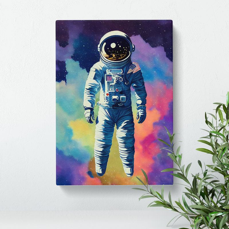 Timeless Astronaut - Wrapped Canvas, 50cm H x 35cm W x 3cm D