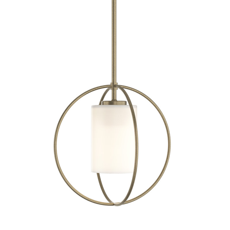 Interlude 1 - Light Unique/Statement Globe Pendant, Opal, Soft Gold