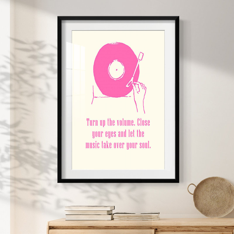 Sweet Melody III -Framed Print, 28.5" H x 20.5" W, Black