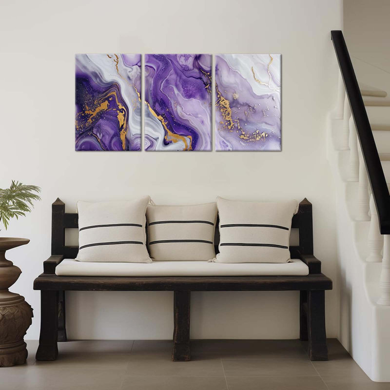 3 Piece Wrapped Canvas Print, 40 cm H x 30 cm W