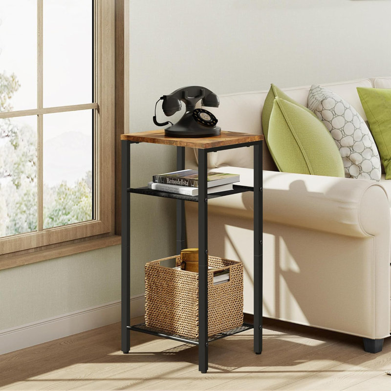 Table de bout Octava, Rustic Brown/Black