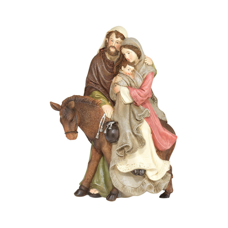 Figurines et objets de collection «Sainte famille sur l'âne»