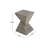 Geometric Hourglass-Shaped MDF Side Table