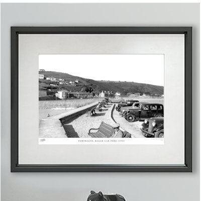 Portreath, Beach Car Park C1955 - Single Picture Frame Print