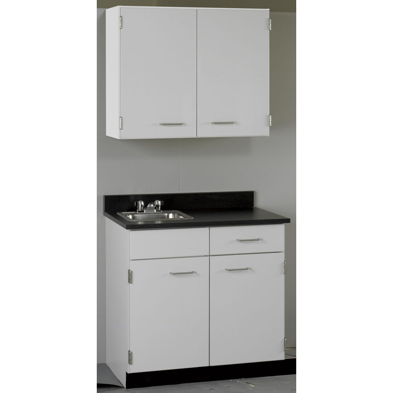 Suites 10 Compartment Manufactured Wood Classroom Cabinet, Fashion Grey, 84" H x 36" W x 24" D, Fashion Grey